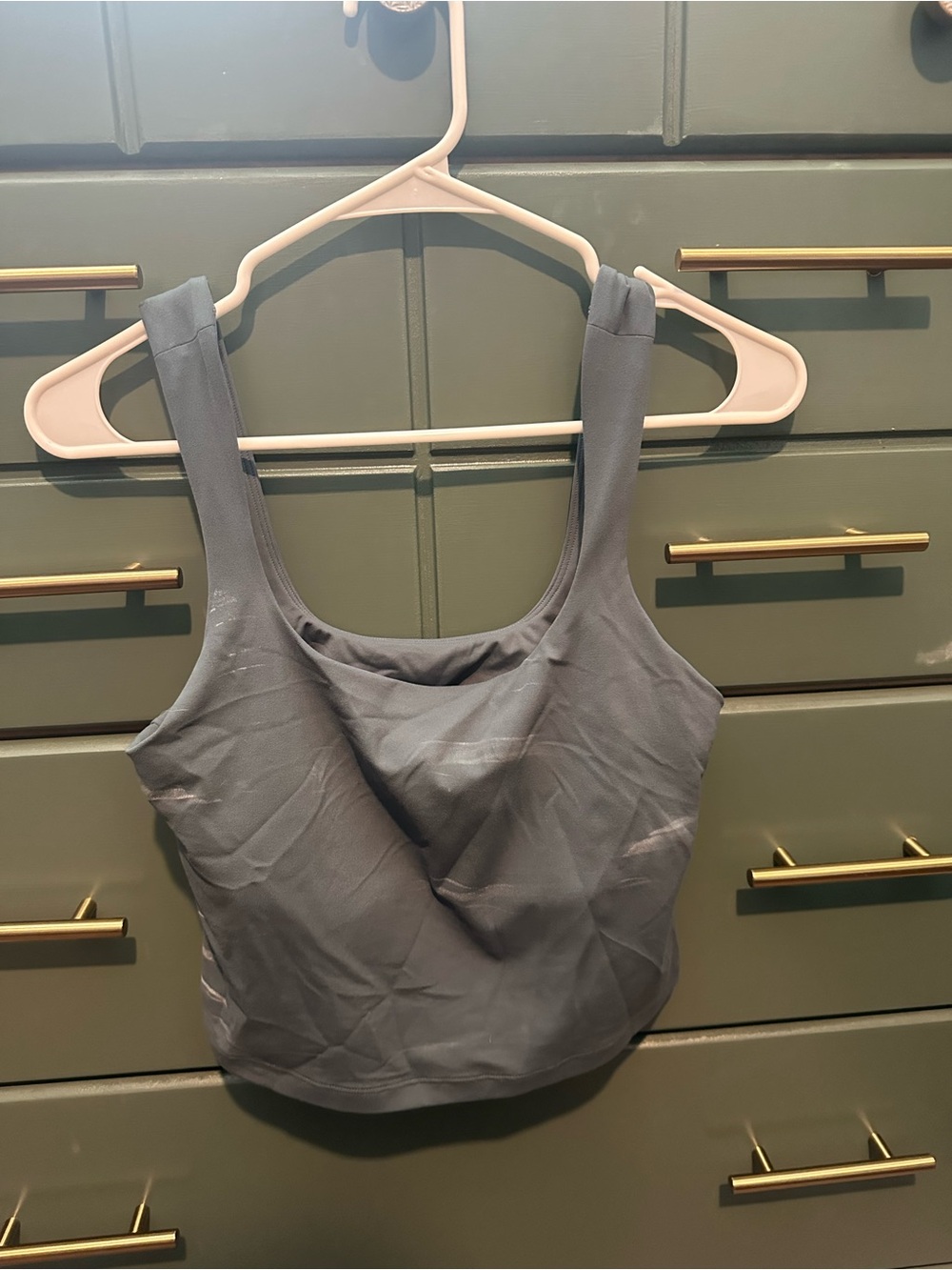 Athleta Slate Grey Scoop-Style Athletic Tank